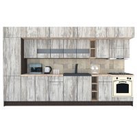 Bucatarie BIGMAR 370 B Wenge / Decor K084